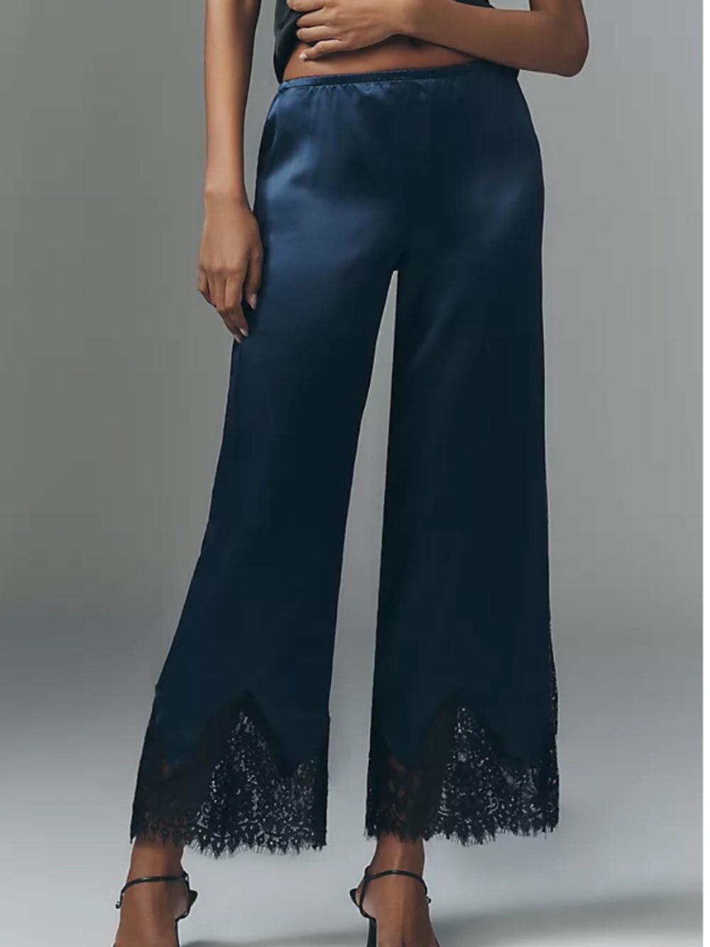 Reformation Silk and Lace Pant